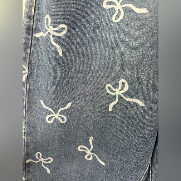 NWT Flying Angel Allover Bow Print Jeans. Size 11/30. - Picture 3 of 9